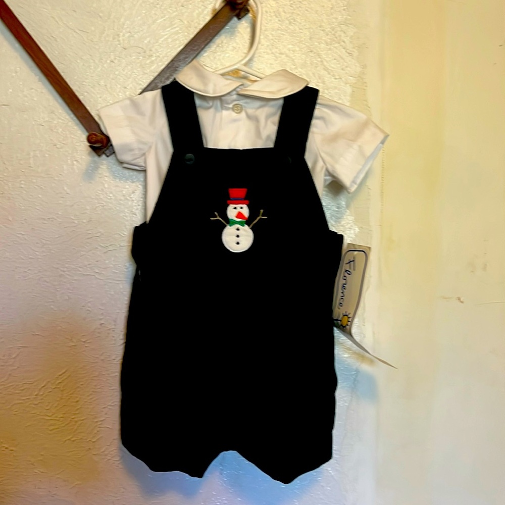 Baby boy snowman outfit